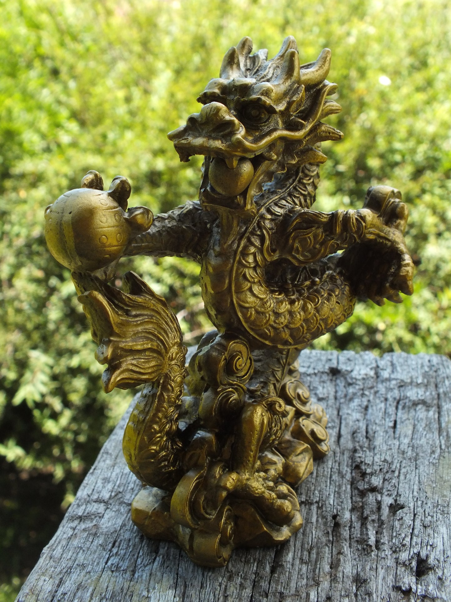 Golden Dragon Statue