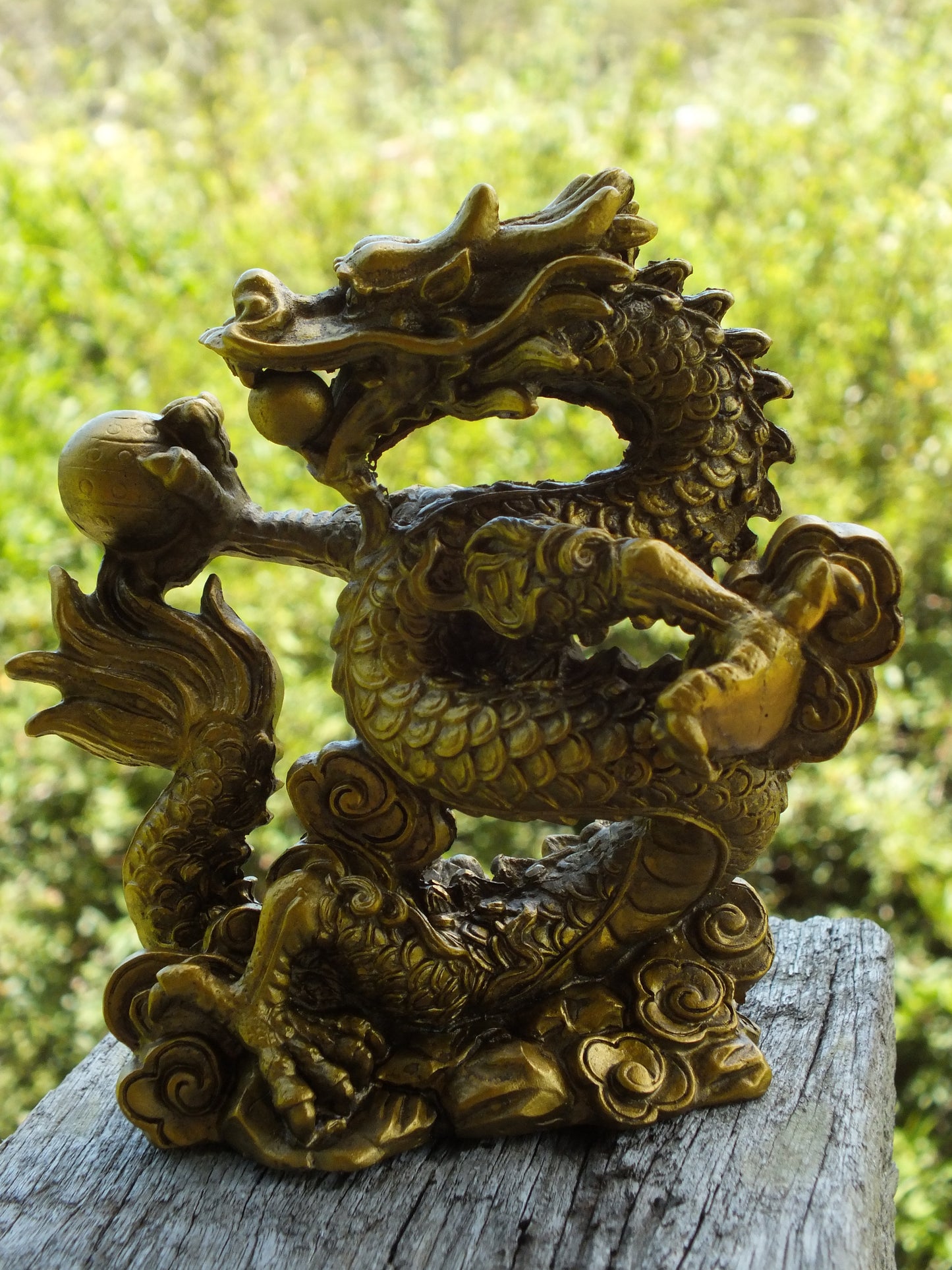 Golden Dragon Statue