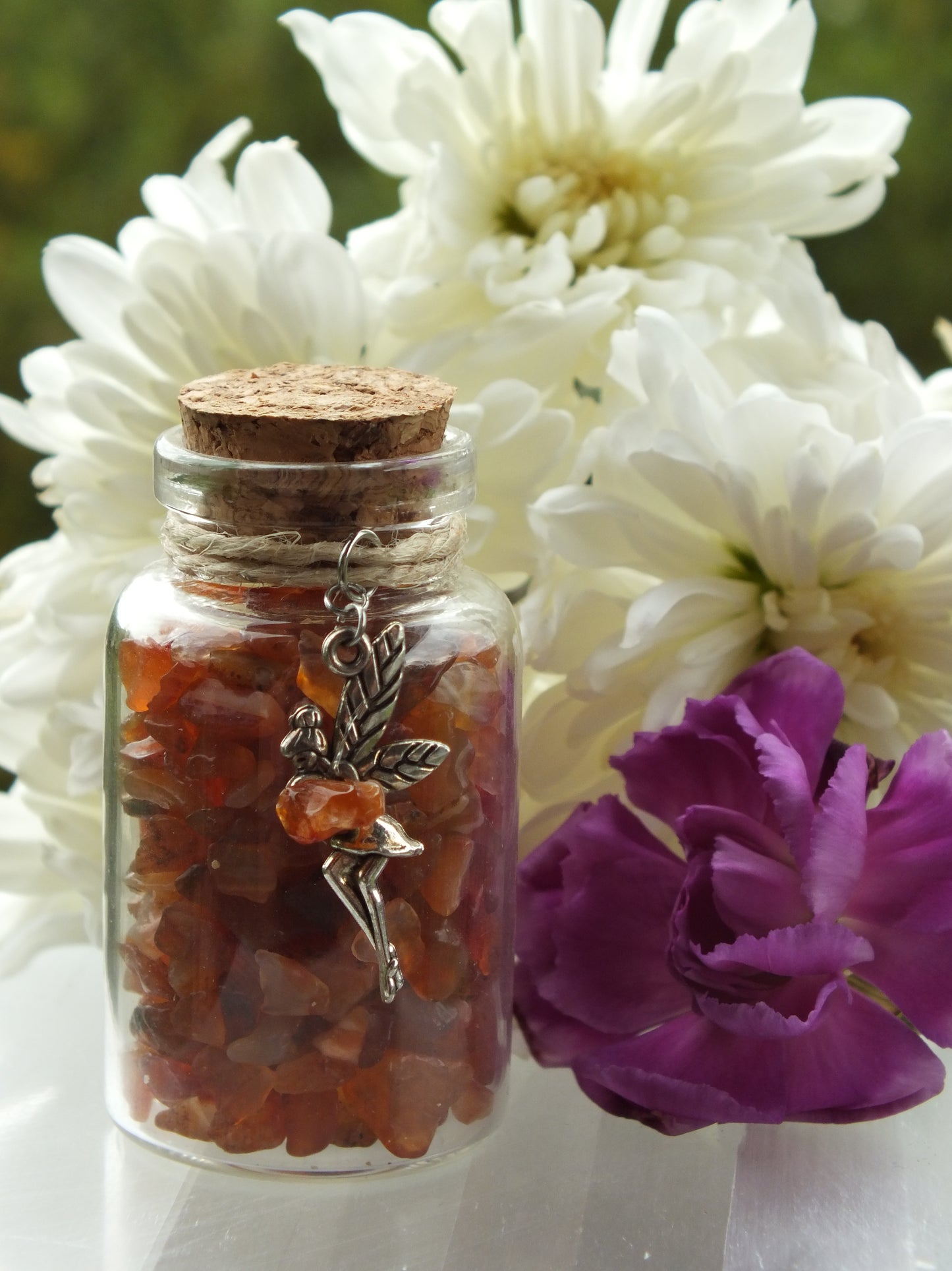 Fairy Wish Bottle - Carnelian (Creativity)