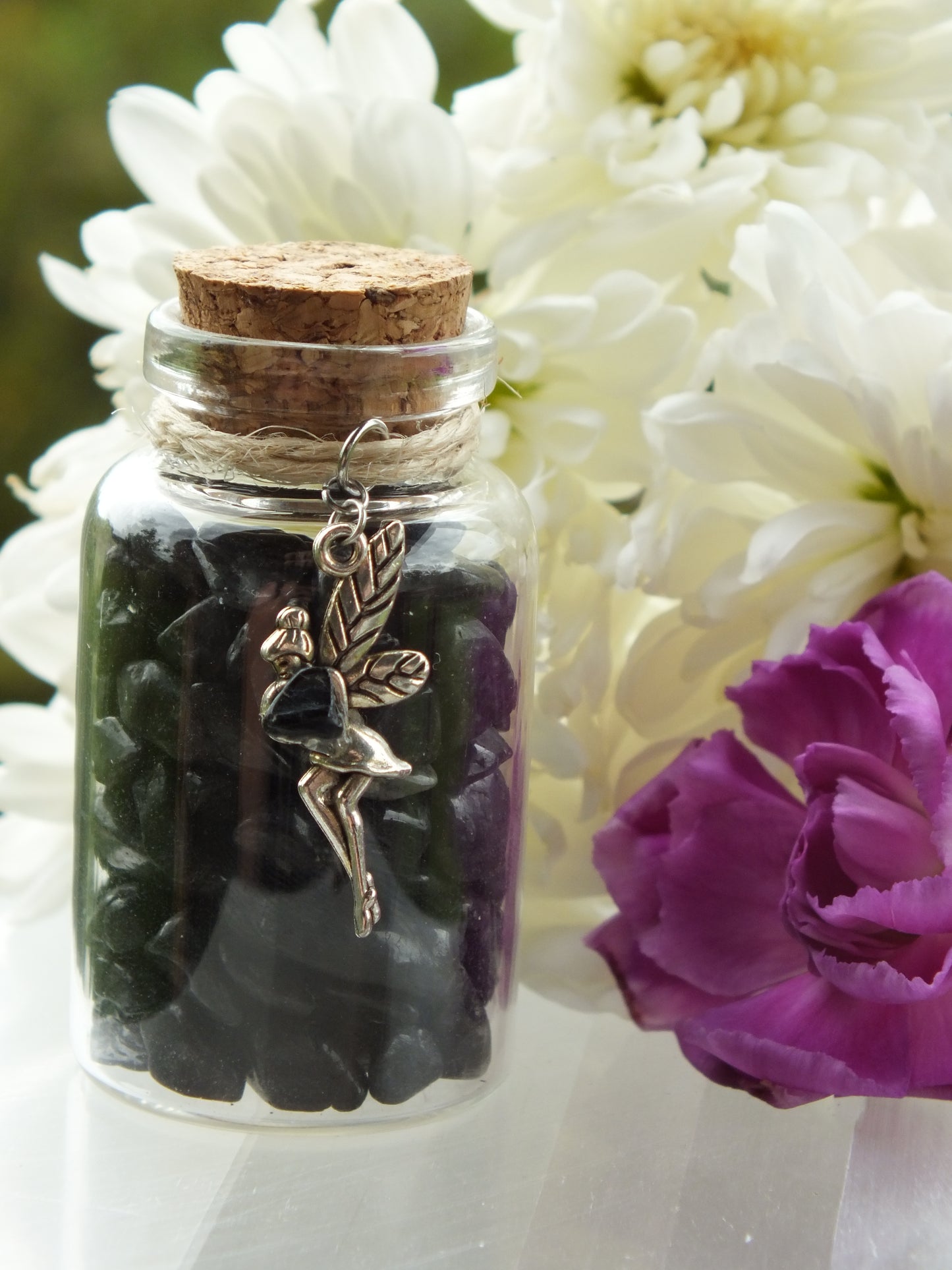 Fairy Wish Bottle - Tourmaline (Protection)