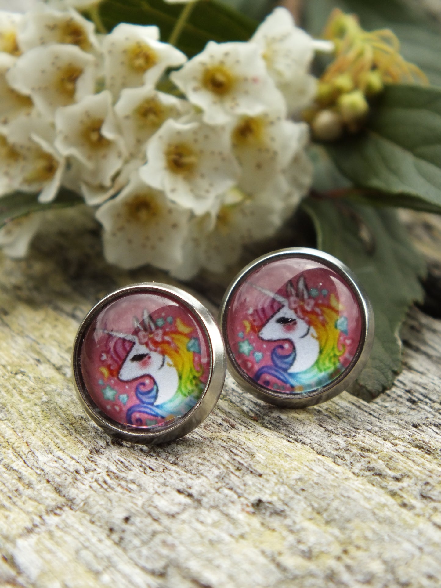 Unicorn Stud Earrings
