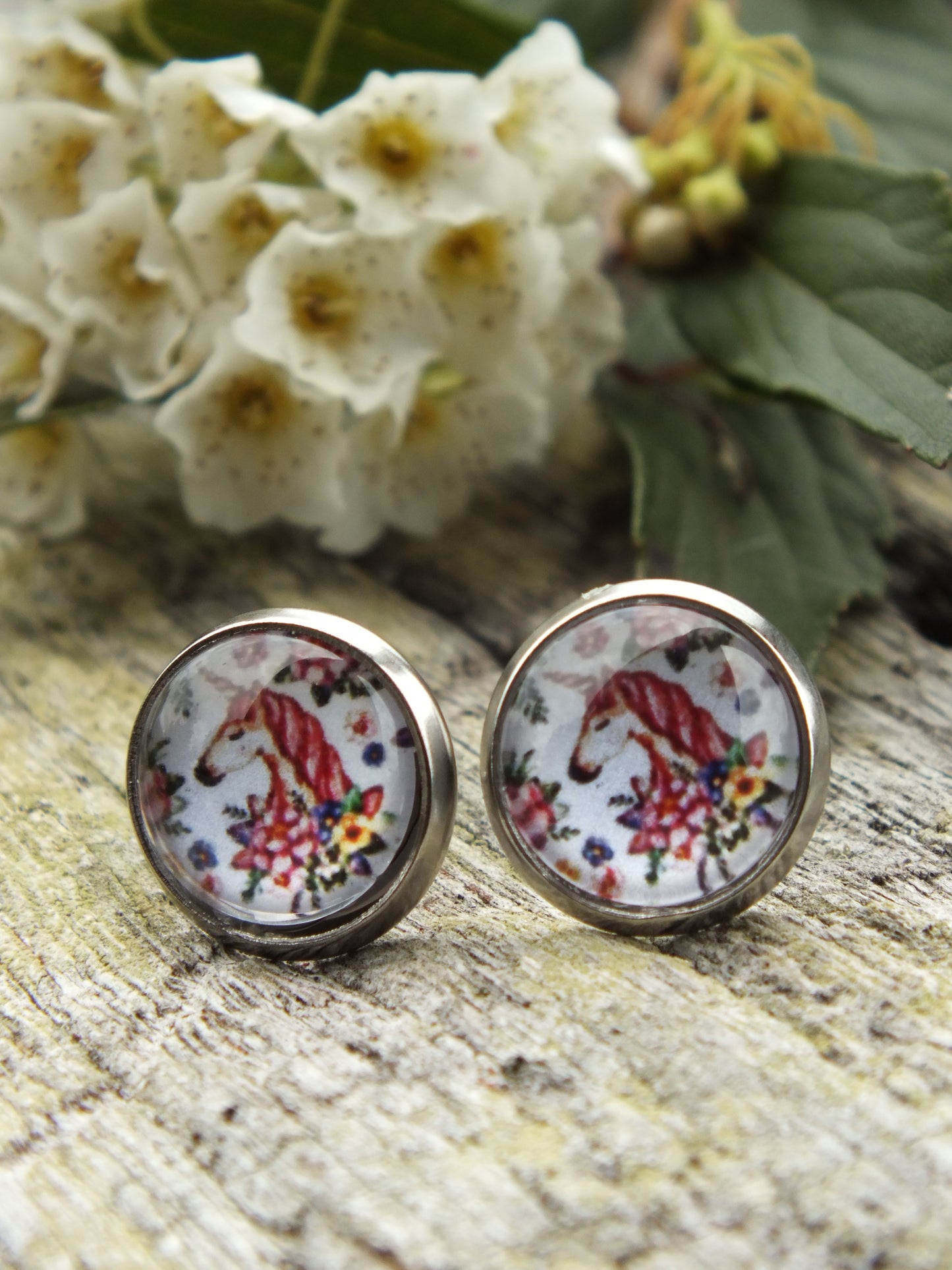 Unicorn Stud Earrings
