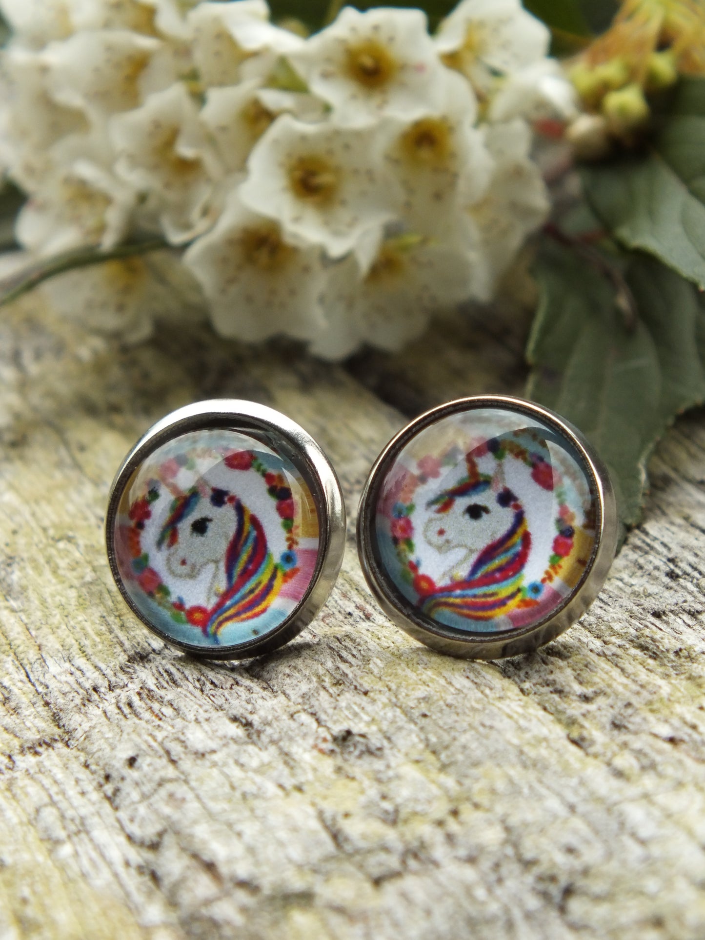 Unicorn Stud Earrings