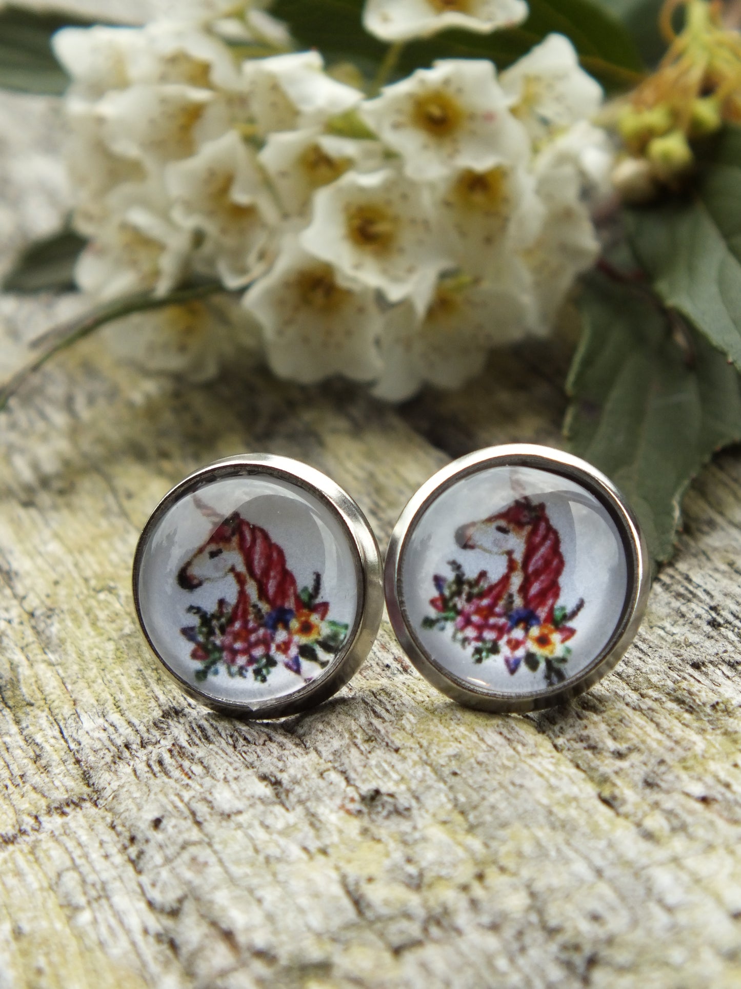 Unicorn Stud Earrings
