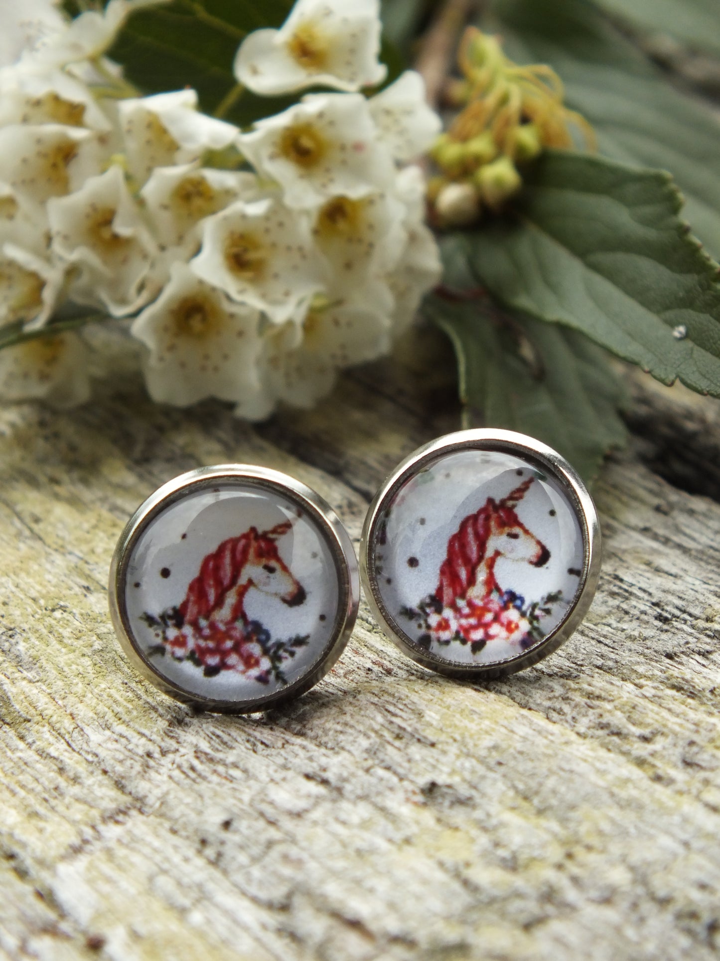 Unicorn Stud Earrings