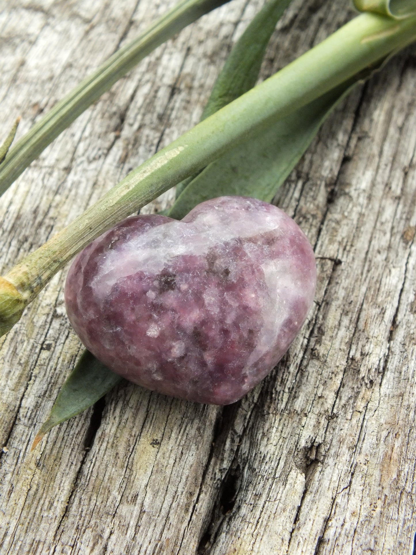Lepidolite Heart