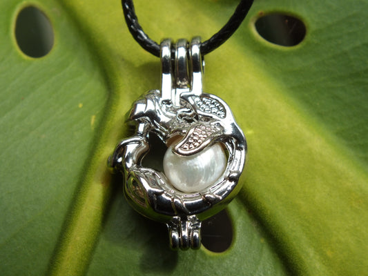Mermaid Fresh Water Pearl Locket Necklace