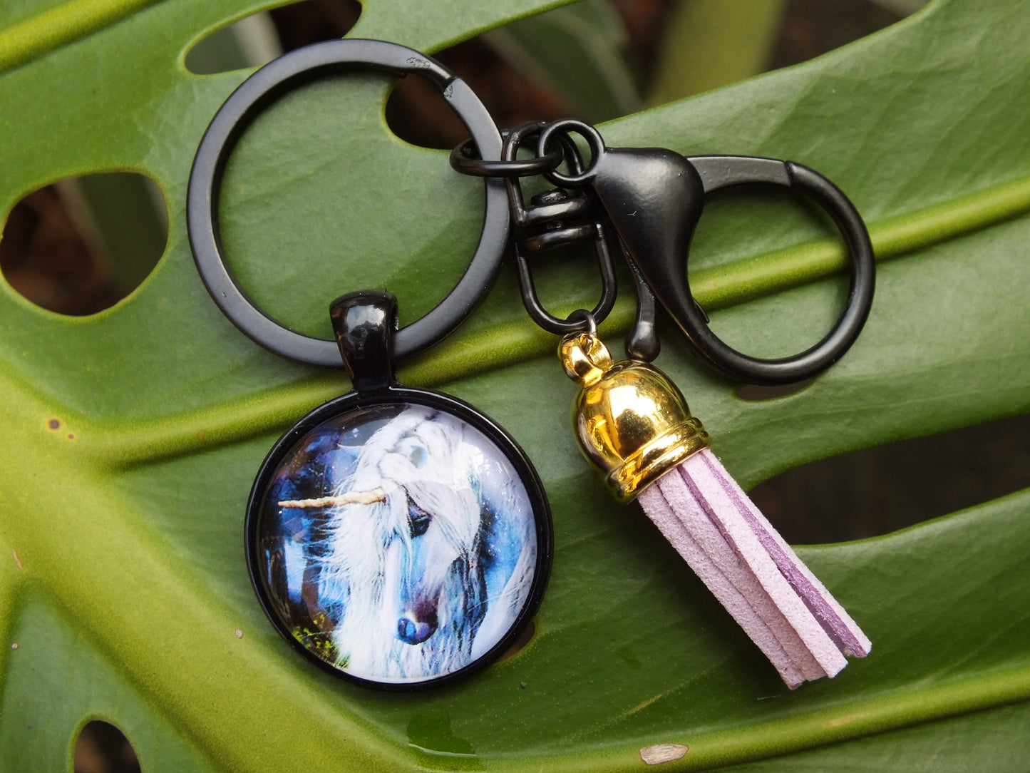 Unicorn Tassel Keyring