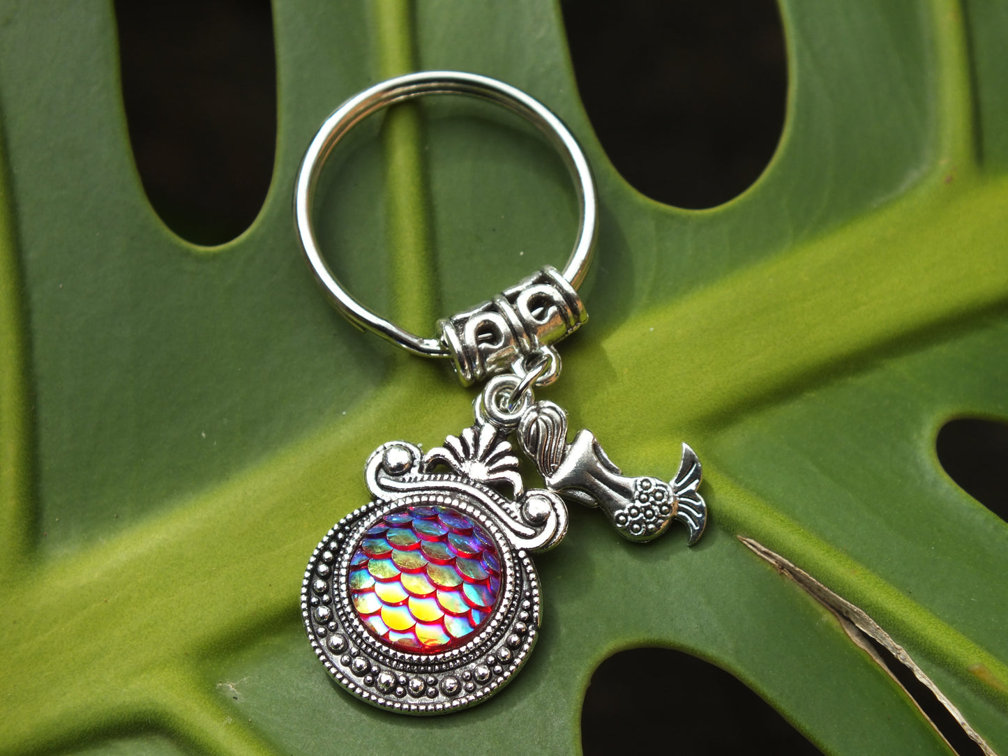 Rainbow Mermaid Keyring