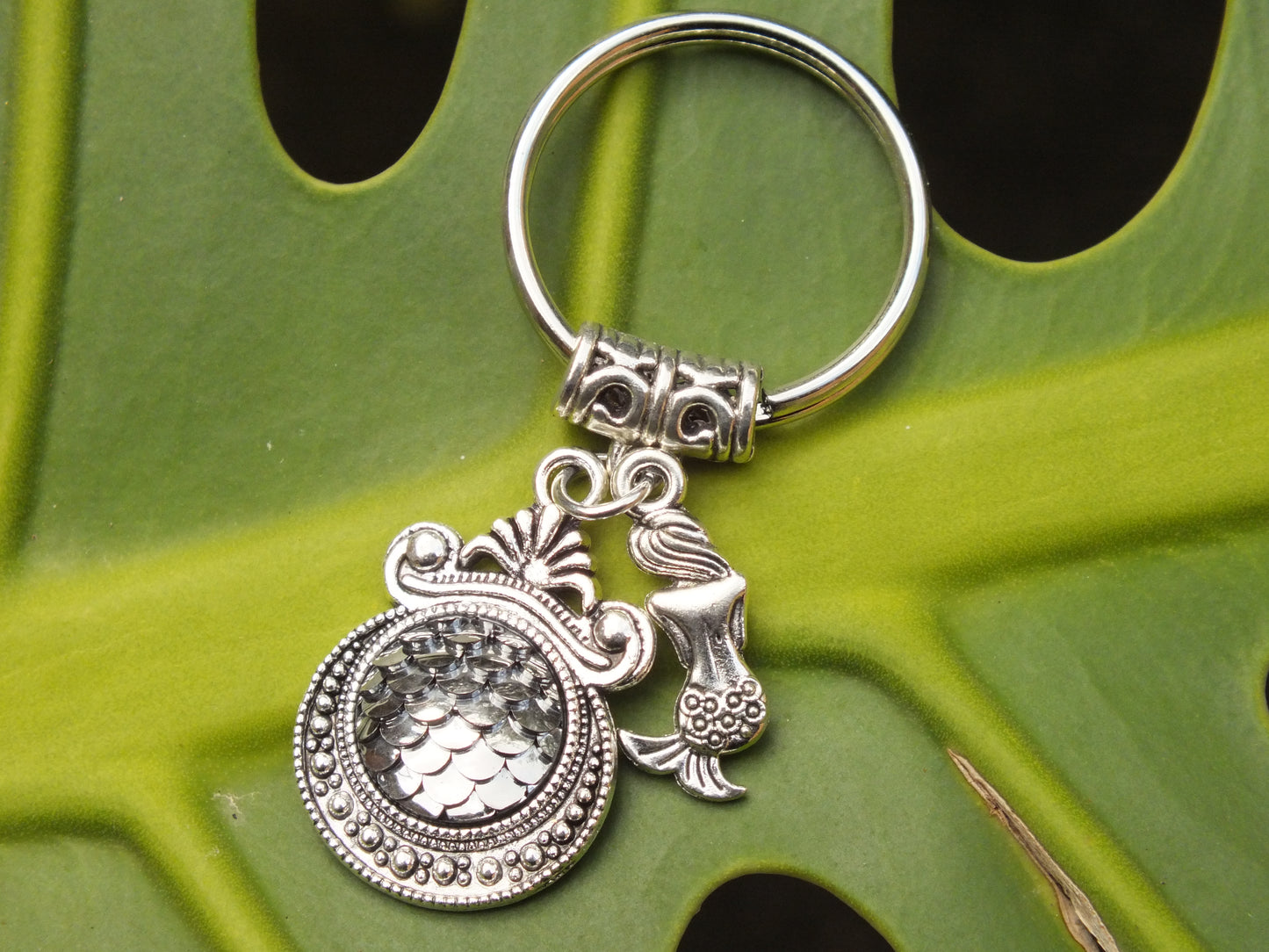 Black Mermaid Keyring