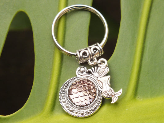Pink Mermaid Keyring