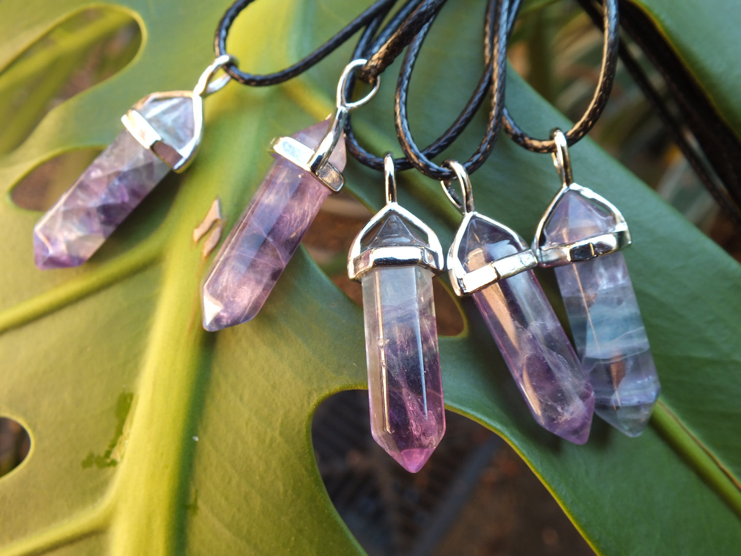 Fluorite Point Necklace