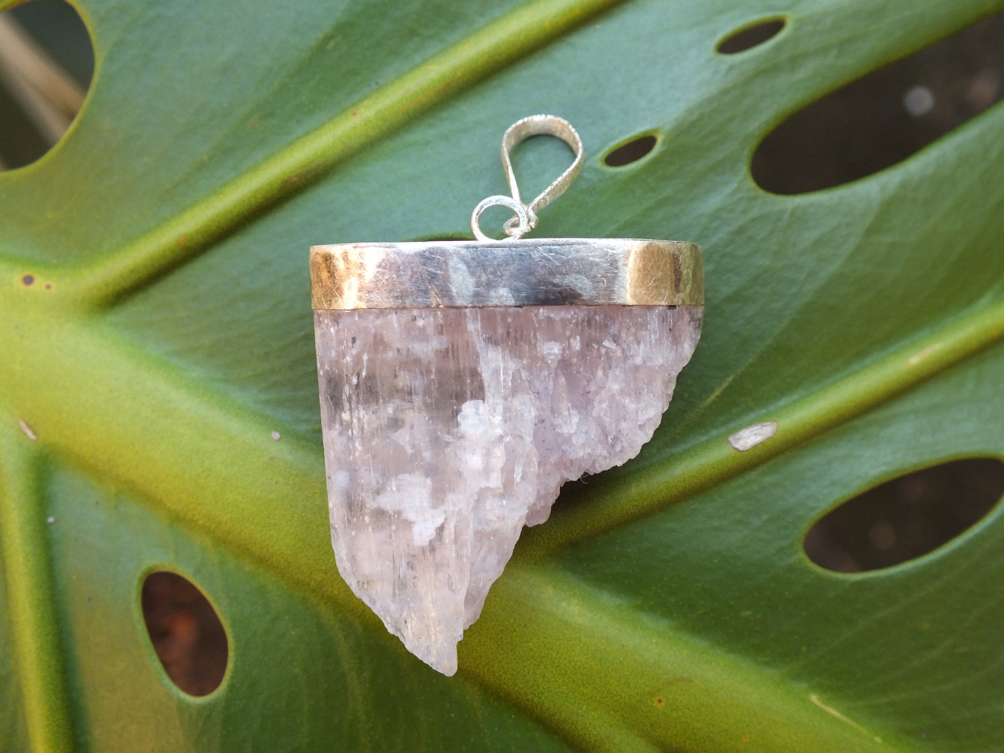 Sterling Silver Kunzite Pendant