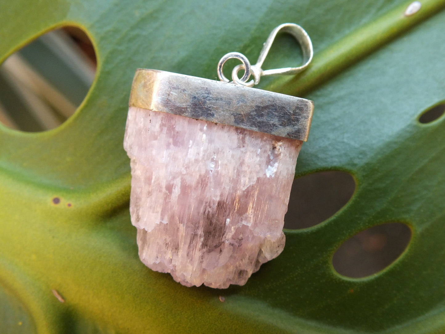Sterling Silver Kunzite Pendant