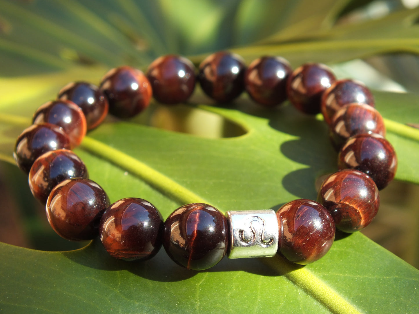 Red Tiger's Eye Leo Bracelet