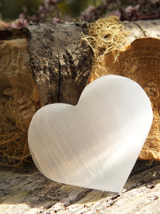 Small Selenite Heart