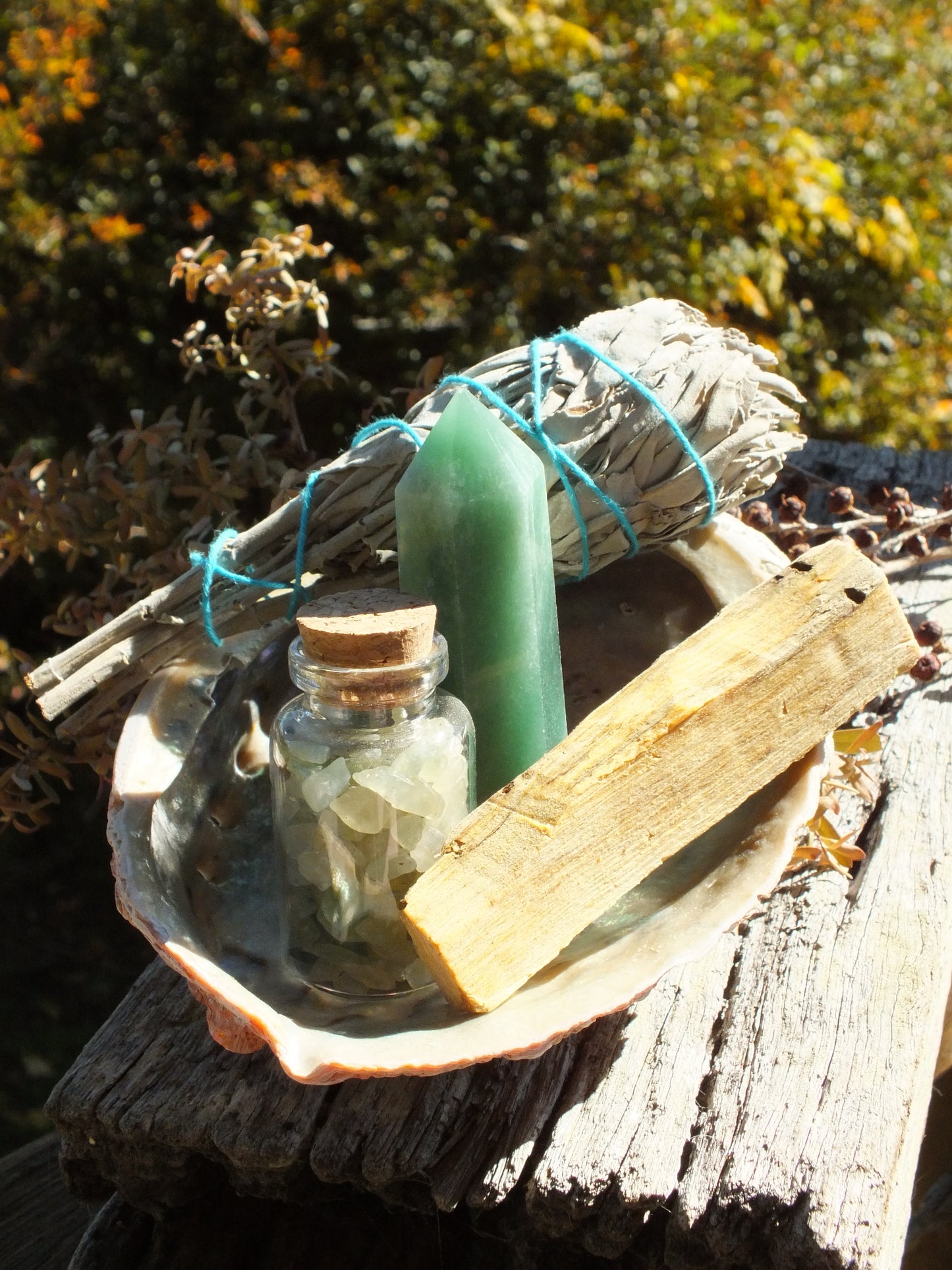 Deluxe Green Aventurine Abundance Cleansing Smudge Kit