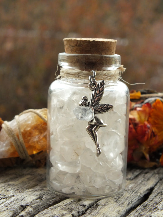 Fairy Wish Bottle - Clear Quartz (Master Healer)