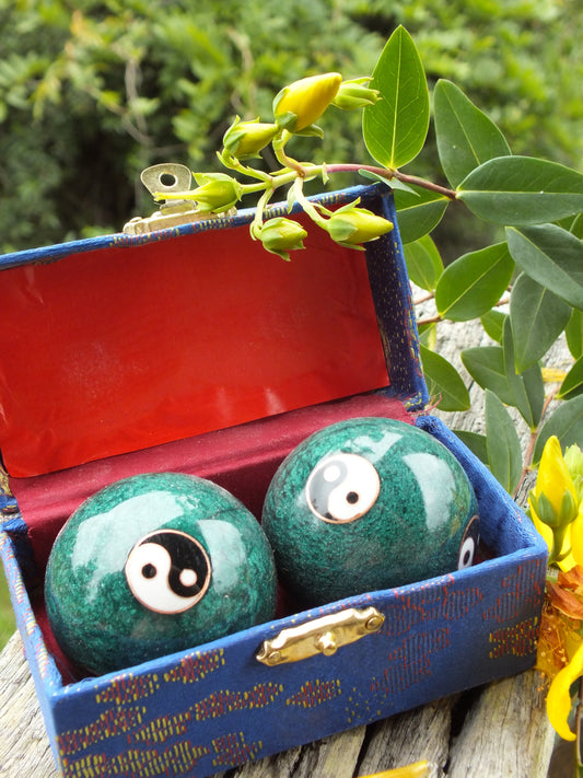 Yin Yang Baoding Balls (Green)