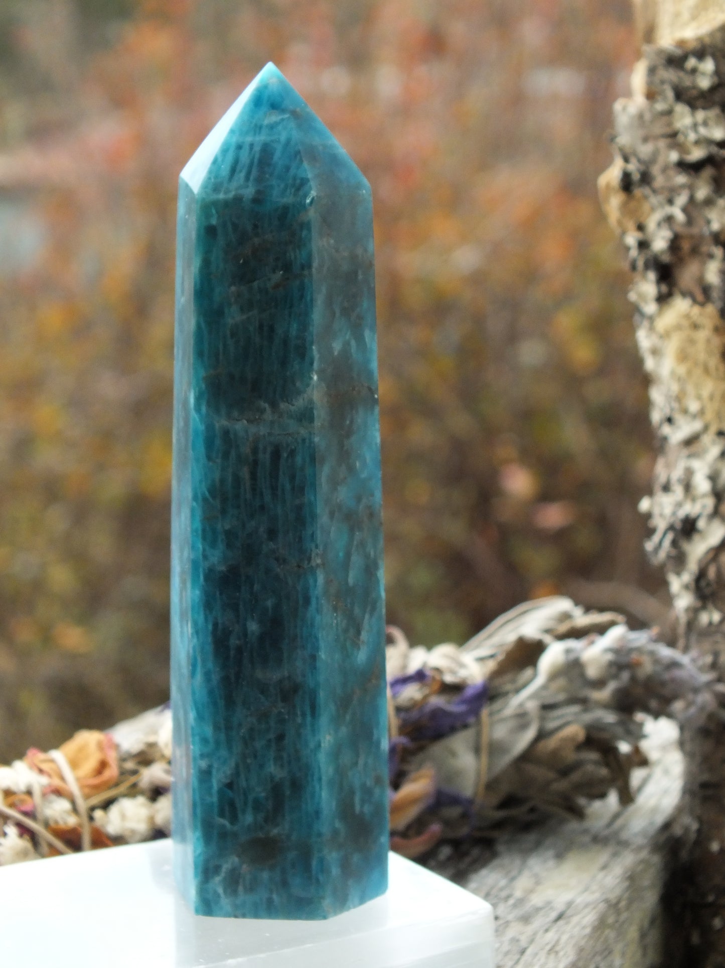 Blue Apatite Point