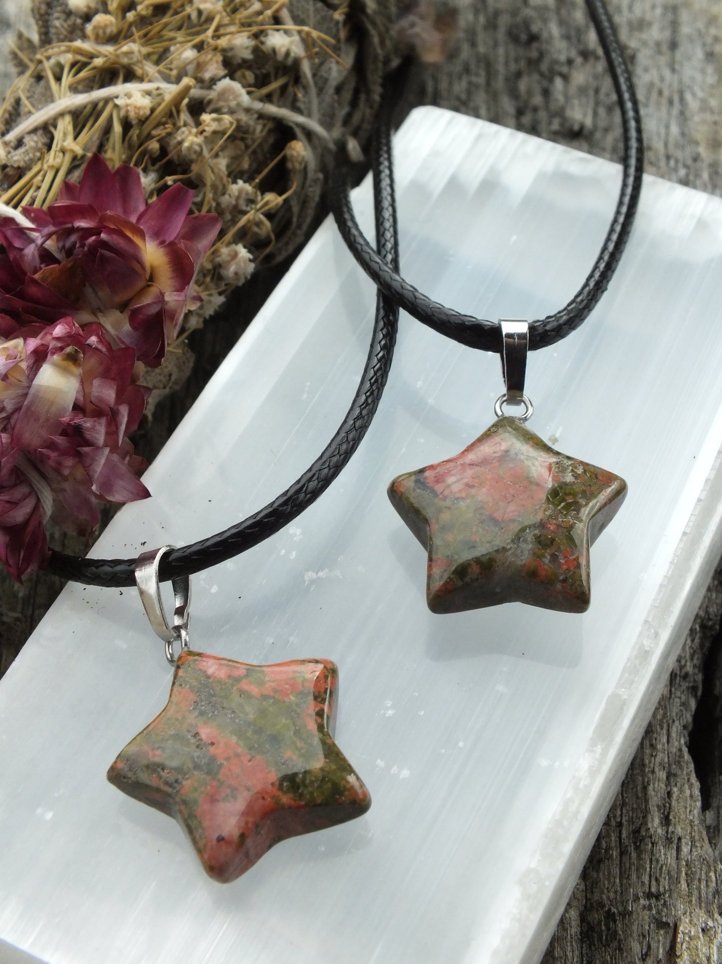 Unakite Star Necklace