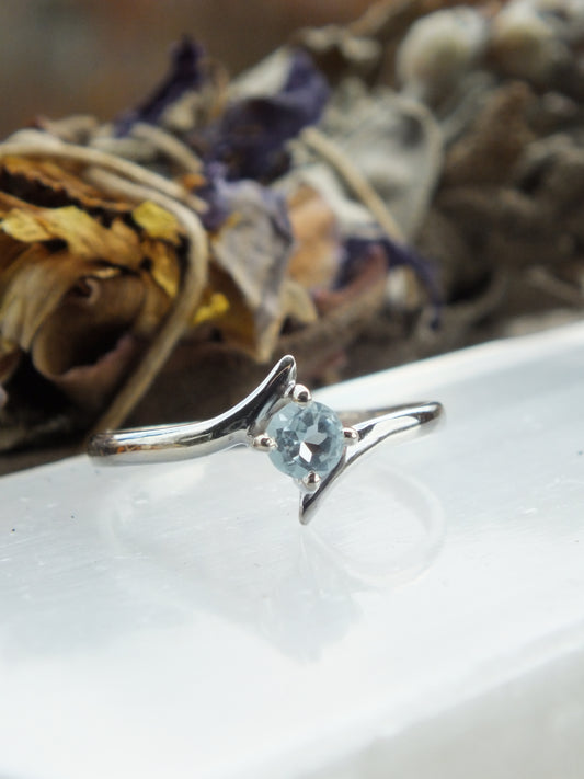 Sterling Silver Topaz Ring