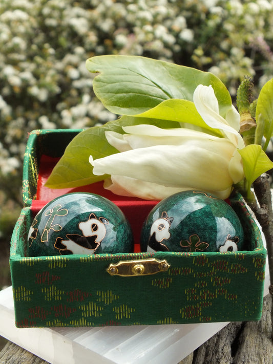 Panda Baoding Balls (Green) * * New Stock * *