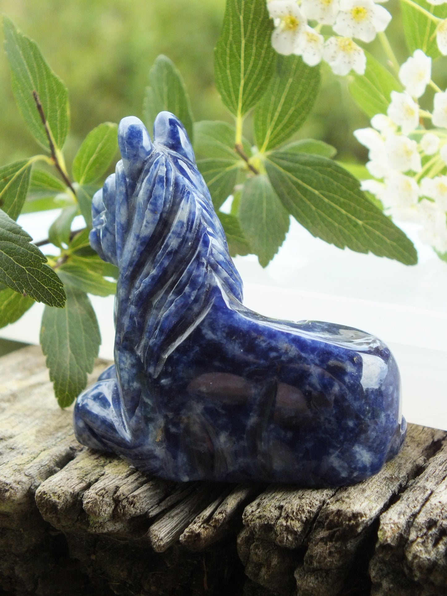 Sodalite Horse Carving