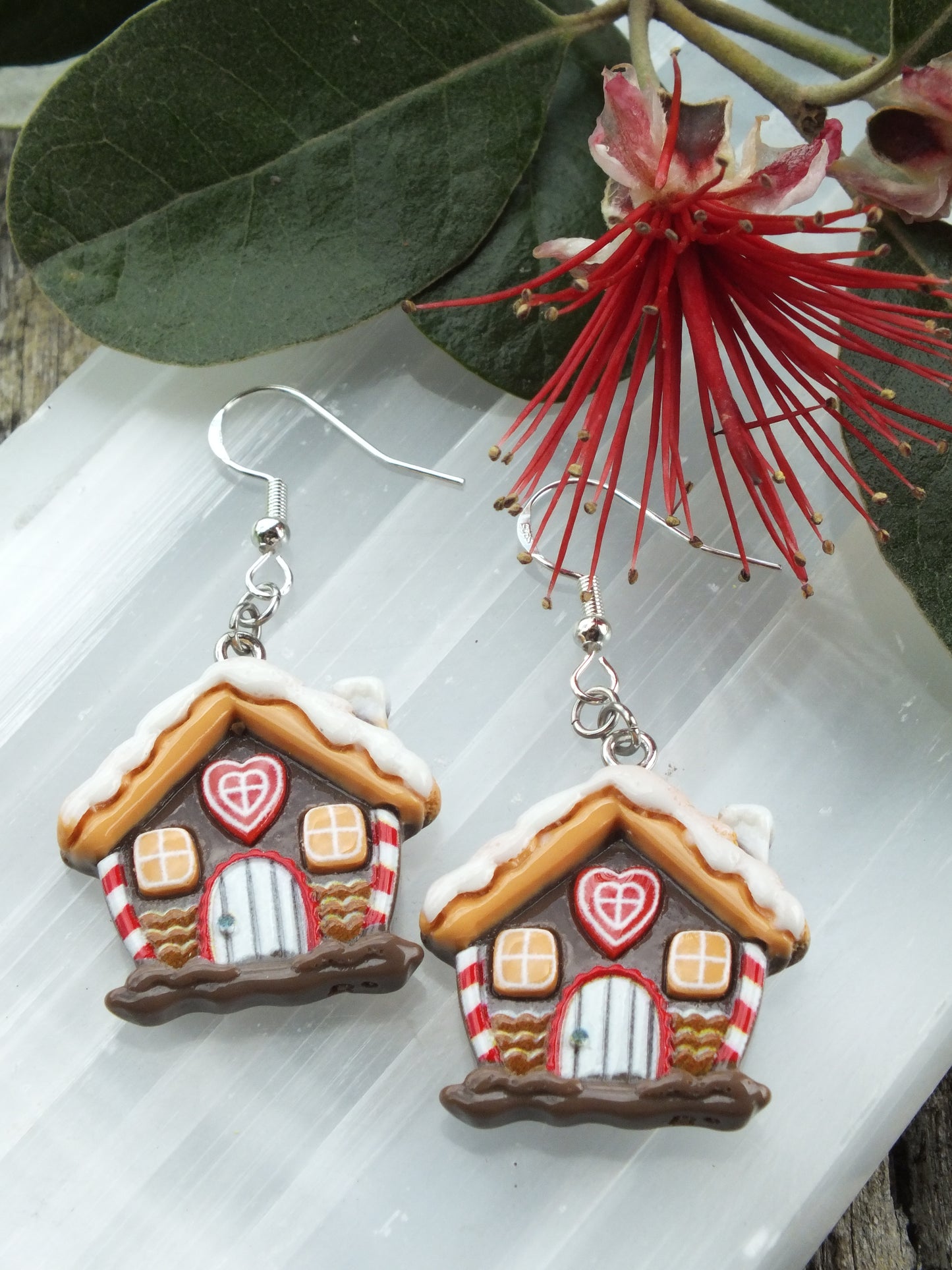 Gingerbread House Earrings