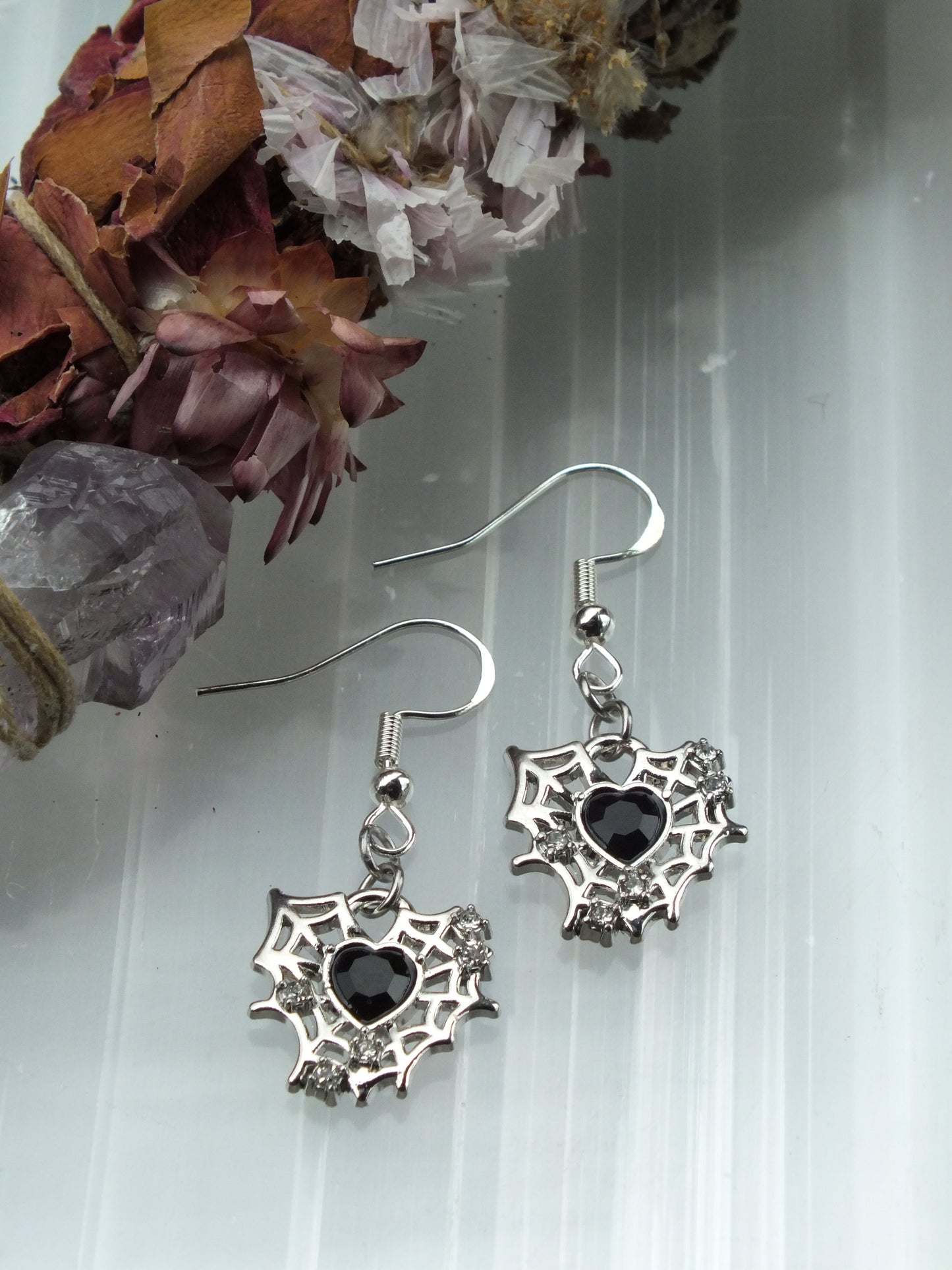 The Tangled Web of Love Earrings