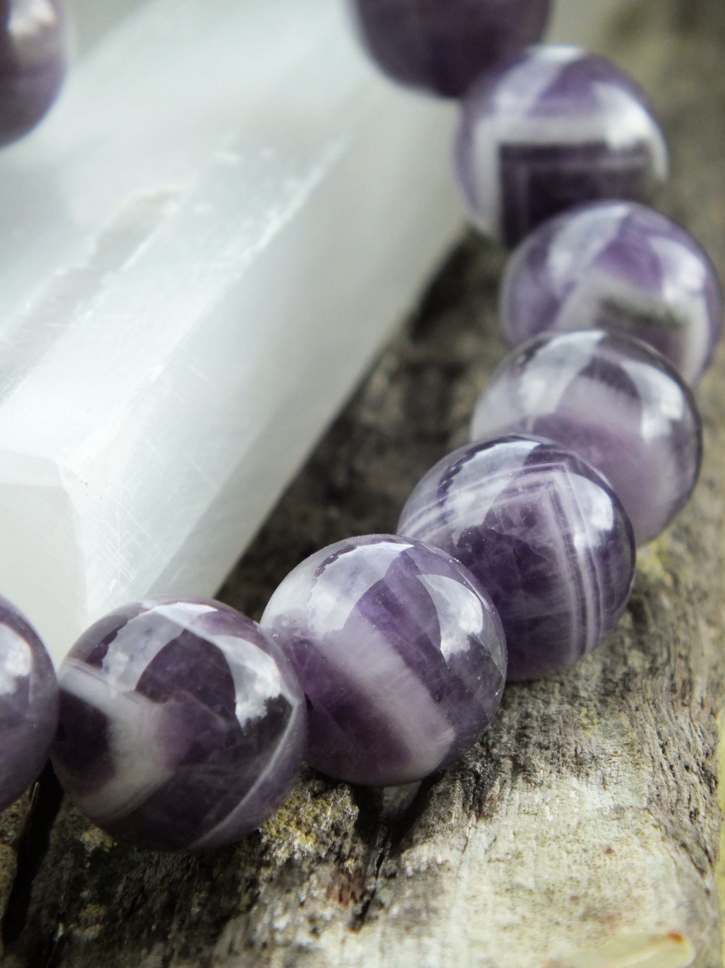 Chevron Amethyst Bracelet