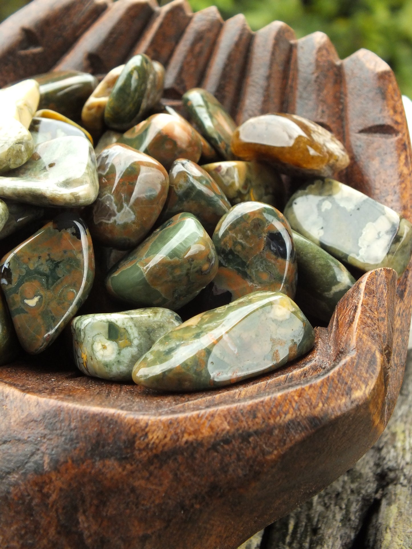 Rhyolite (Rainforest Jasper) Tumble Stone