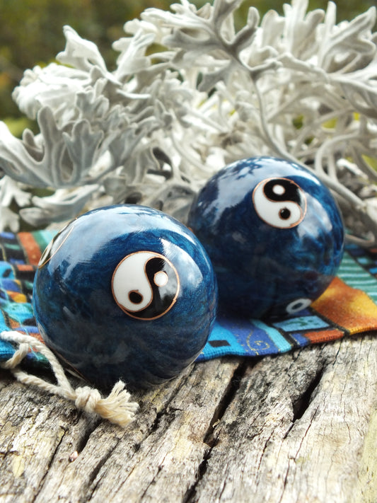 Yin Yang Baoding Balls (Blue In Bag)