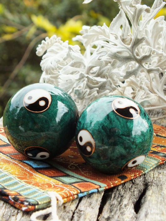 Yin Yang Baoding Balls (Green In Bag)
