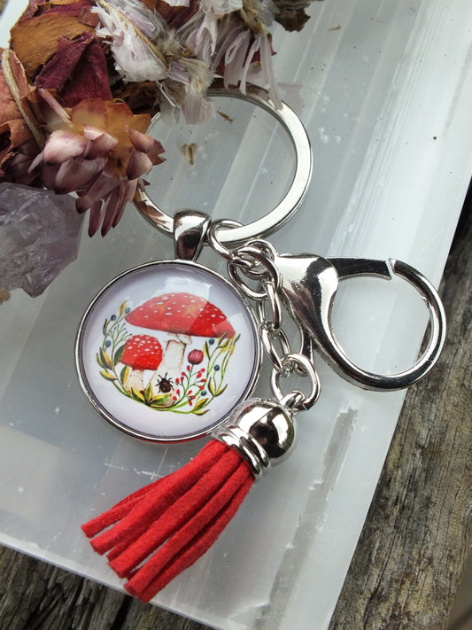 Magic Mushroom Keyring