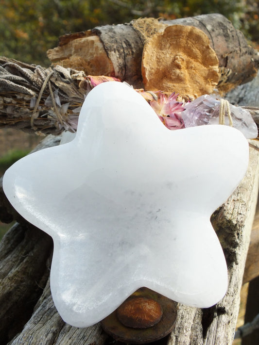 Selenite Star Bowl