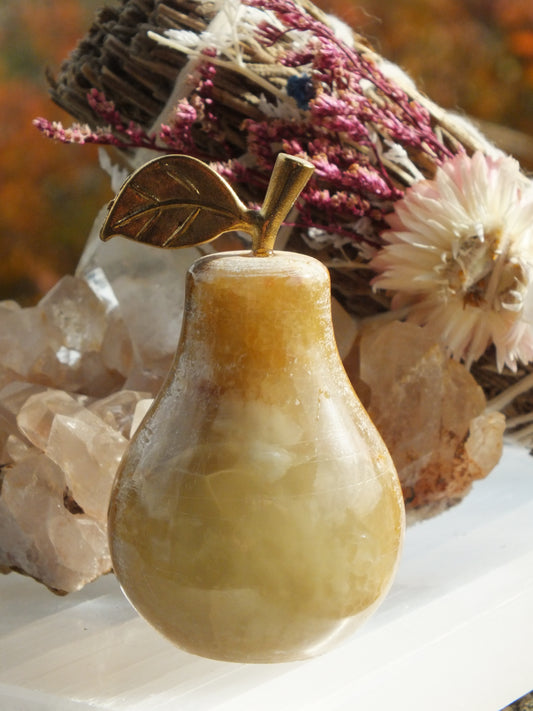 Green Onyx Mini Pear