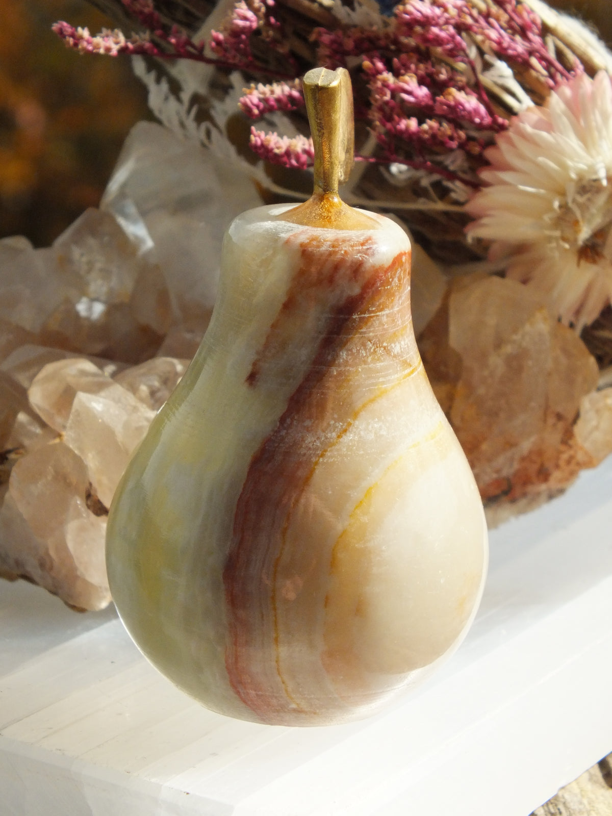 Green Onyx Mini Pear