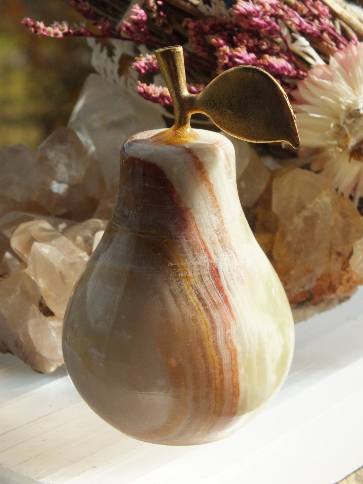 Green Onyx Mini Pear