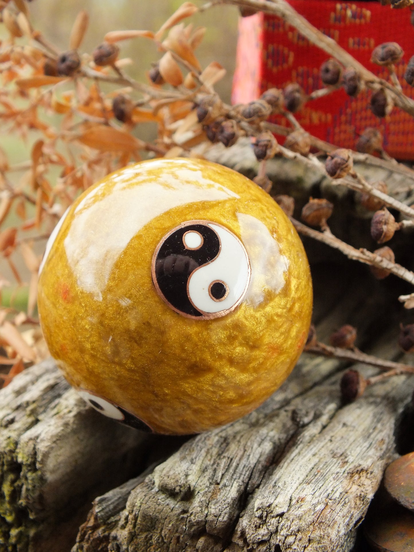 Yin Yang Baoding Balls - Gold/Large