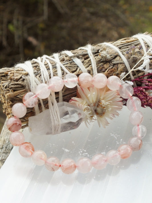 Strawberry Quartz Bracelet