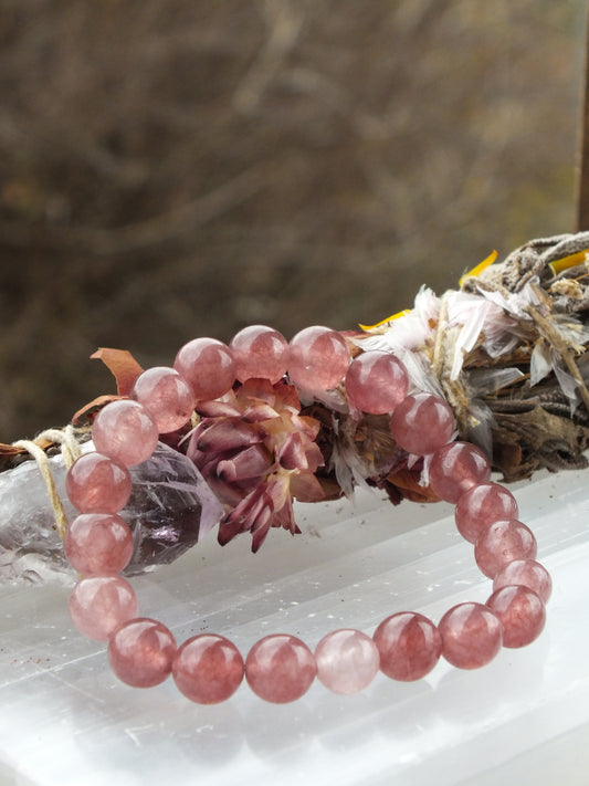 Strawberry Quartz Bracelet