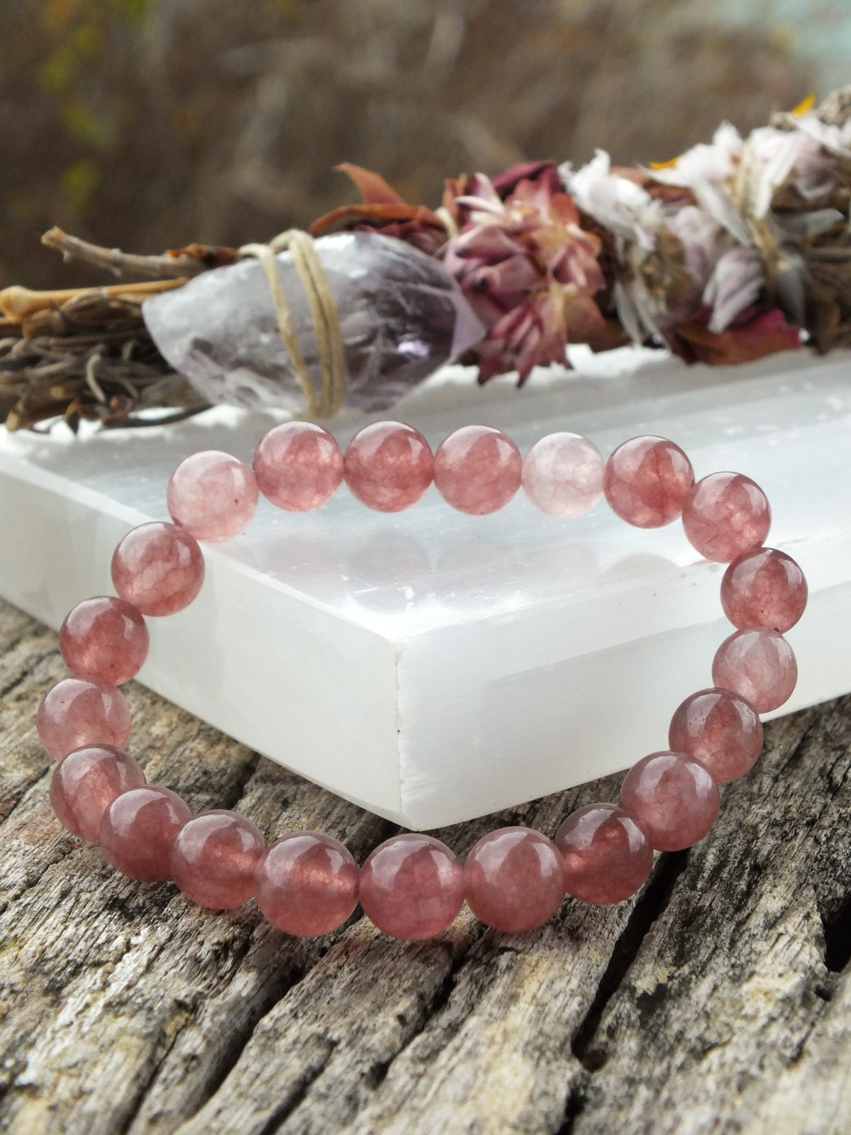 Strawberry Quartz Bracelet
