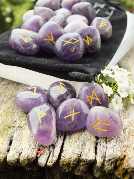 Amethyst Rune Stones