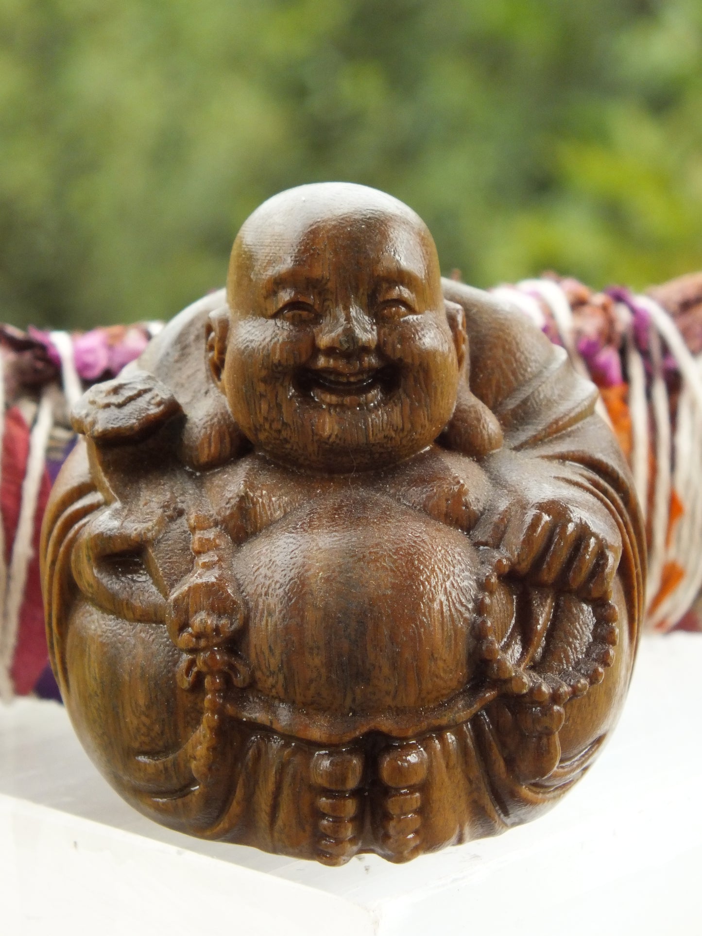 Sandalwood Happy Buddha