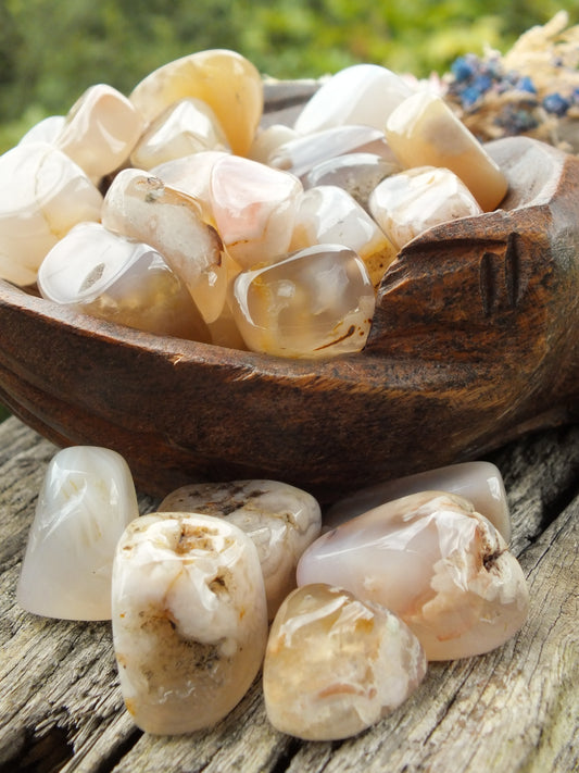 Flower Agate Tumble Stone