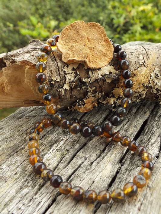 Blue Amber Bracelet