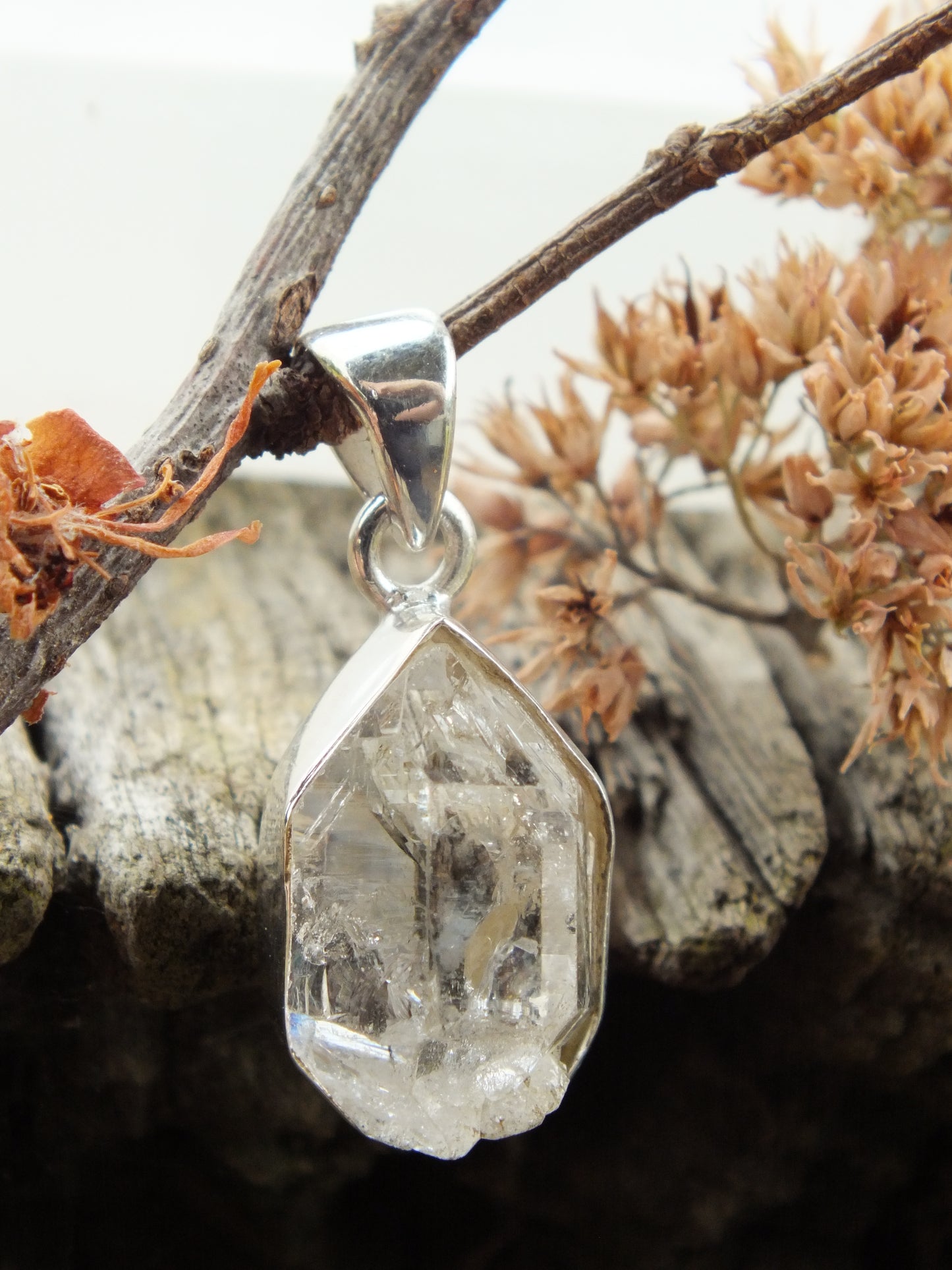 Sterling Silver Herkimer Diamond Pendant