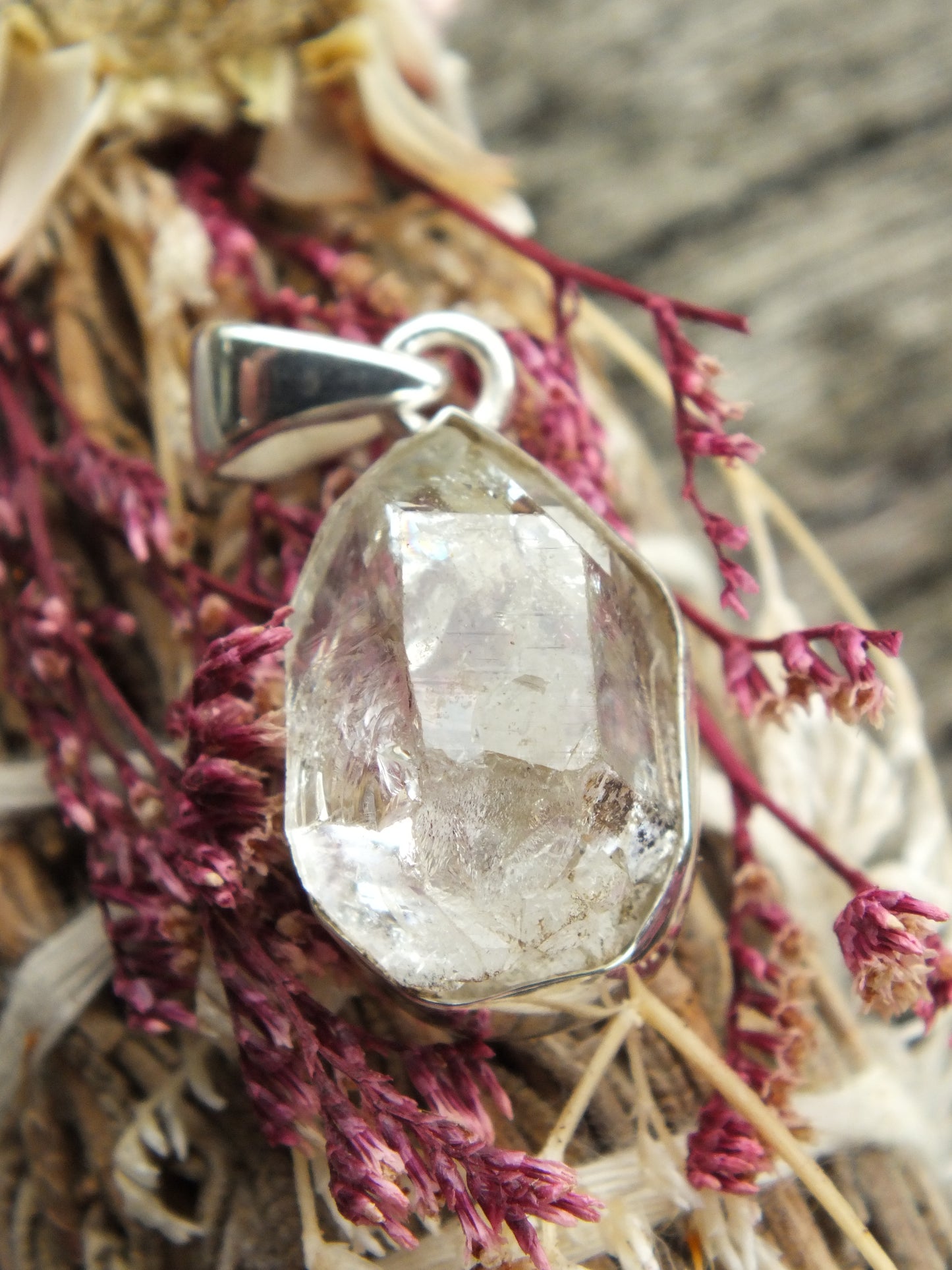Sterling Silver Herkimer Diamond Pendant