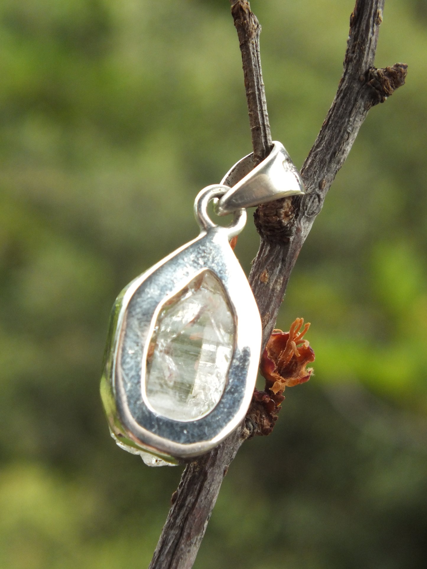 Sterling Silver Herkimer Diamond Pendant